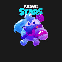 Свитшот хлопковый мужской Сквик Squeak Brawl Stars, цвет: черный — фото 2