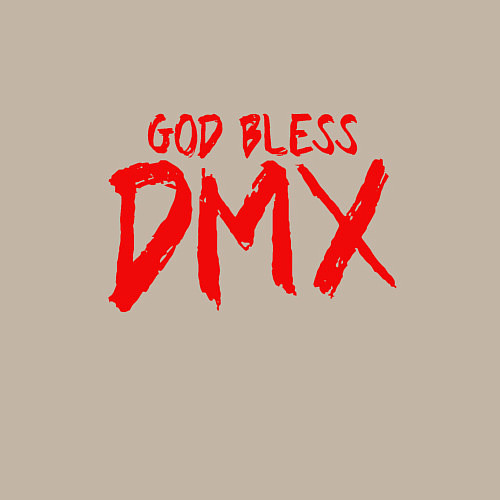 Мужской свитшот God Bless DMX / Миндальный – фото 3