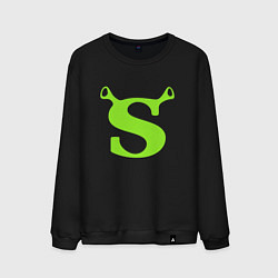 Свитшот хлопковый мужской Shrek: Logo S, цвет: черный
