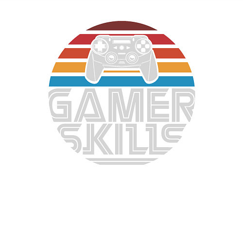 Мужской свитшот GAMER SKILLS / Белый – фото 3