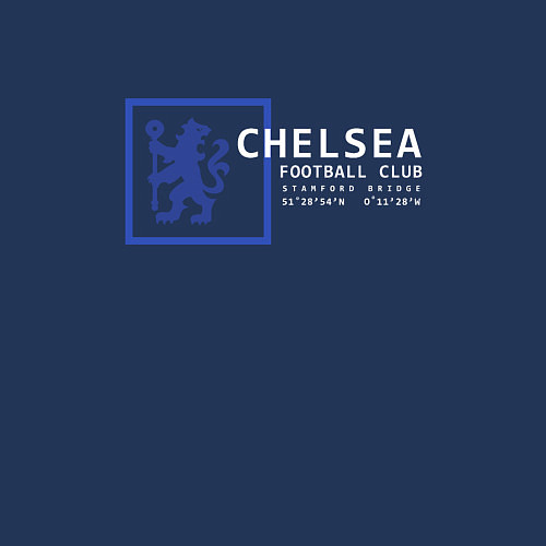 Мужской свитшот FC Chelsea Stamford Bridge 202122 / Тёмно-синий – фото 3