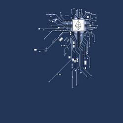 Свитшот хлопковый мужской ETHEREUM ЭФИРИУМ ЭФИР, цвет: тёмно-синий — фото 2