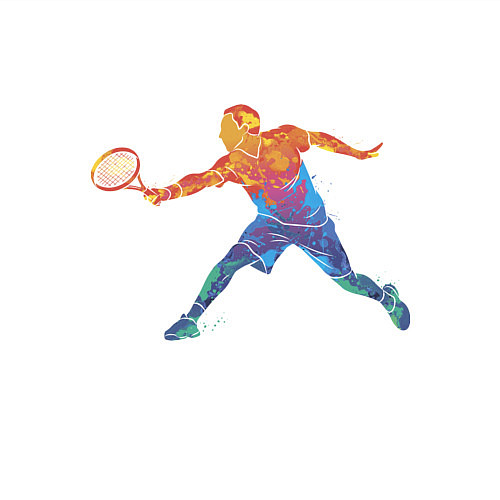 Мужской свитшот Tennis player - man / Белый – фото 3