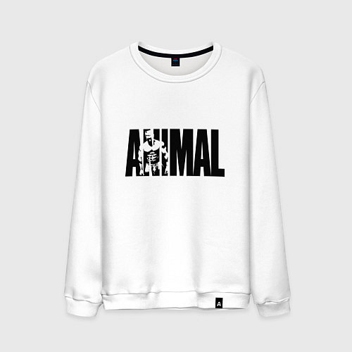 Мужской свитшот ANIMAL ЭНИМАЛ / Белый – фото 1