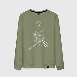 Мужской свитшот Лайн Арт Зоро из One Piece