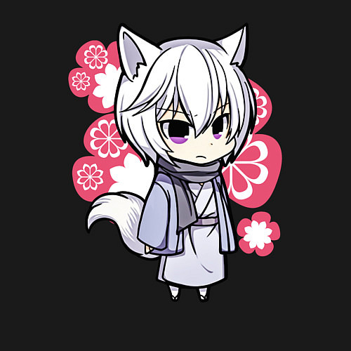 Мужской свитшот Chibi Tomoe / Черный – фото 3