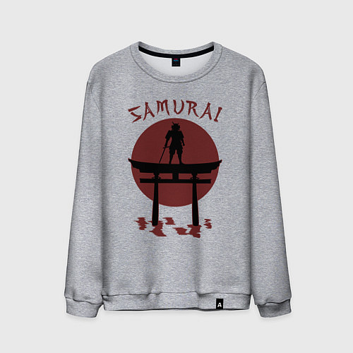Мужской свитшот Дух самурая / Меланж – фото 1