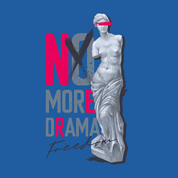 Свитшот хлопковый мужской No more Drama Статуя Свободы, цвет: синий — фото 2