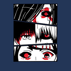 Свитшот хлопковый мужской Токийский Гуль, цвет: тёмно-синий — фото 2