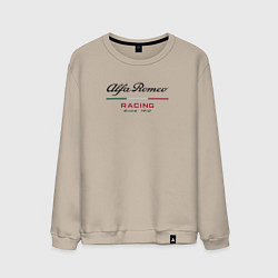 Свитшот хлопковый мужской Alfa Romeo F1 Team, цвет: миндальный