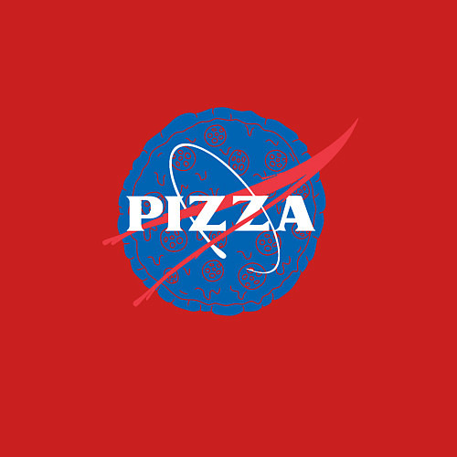 Мужской свитшот NASA Pizza / Красный – фото 3