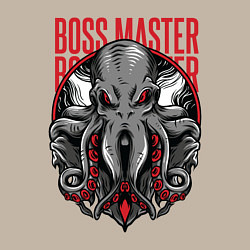 Свитшот хлопковый мужской Boss Master, цвет: миндальный — фото 2