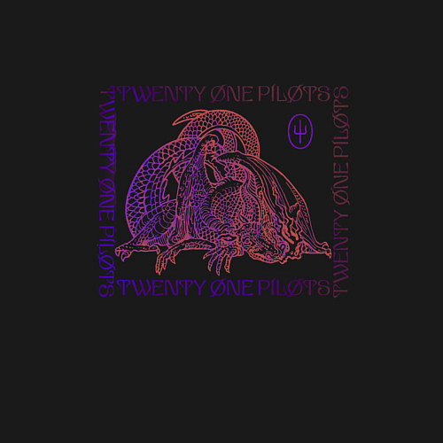 Мужской свитшот Twenty one pilots sai saturday / Черный – фото 3