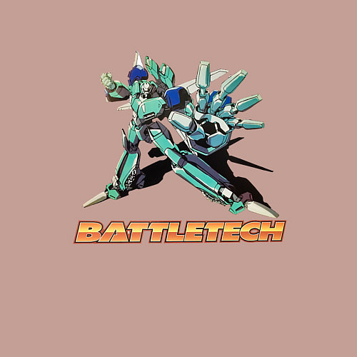 Мужской свитшот Battletech Comics / Пыльно-розовый – фото 3