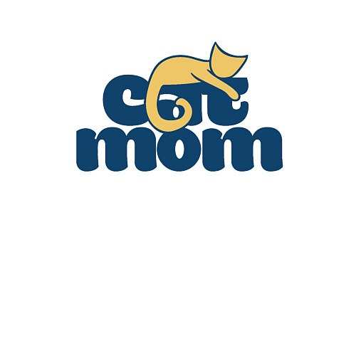 Мужской свитшот Cat Mom / Белый – фото 3