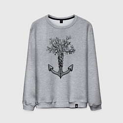 Мужской свитшот Славянский якорь в виде дерева