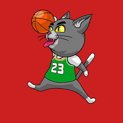 Свитшот хлопковый мужской Jordan Cat, цвет: красный — фото 2