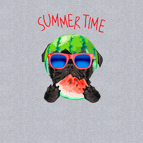 Мужской свитшот Summer Time / Меланж – фото 3