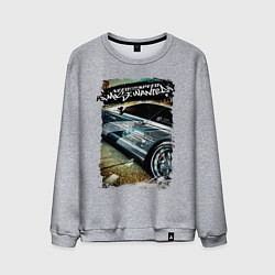 Свитшот хлопковый мужской Need for Speed Most Wanted, цвет: меланж