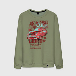Свитшот хлопковый мужской Cuba Libre, цвет: авокадо
