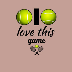 Свитшот хлопковый мужской Я люблю теннис, цвет: пыльно-розовый — фото 2