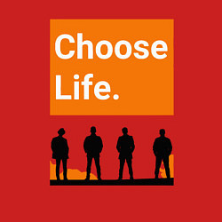 Свитшот хлопковый мужской Choose Life, цвет: красный — фото 2