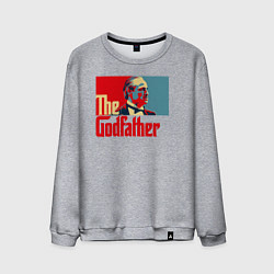 Свитшот хлопковый мужской Godfather logo, цвет: меланж
