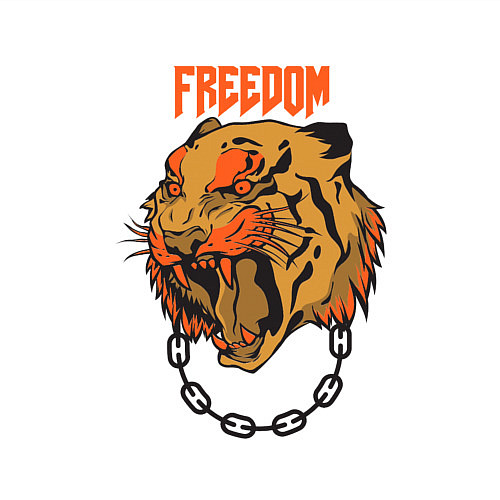 Мужской свитшот Тигр / Белый – фото 3