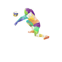 Свитшот хлопковый мужской Volleyball Girl, цвет: белый — фото 2