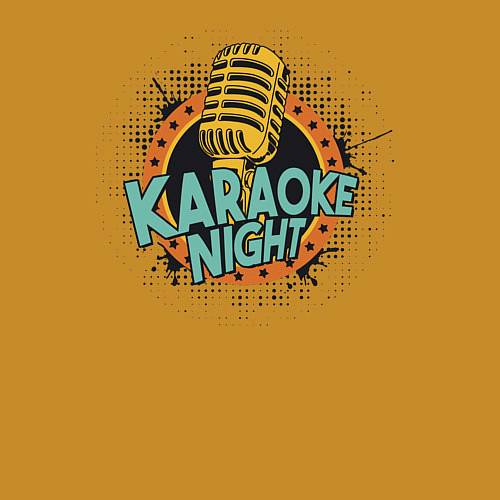 Мужской свитшот Karaoke Night / Горчичный – фото 3