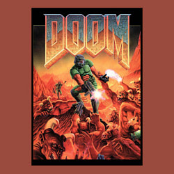 Свитшот хлопковый мужской DOOM игра, цвет: кирпичный — фото 2