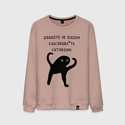 Мужской свитшот ДАВАЙТЕ НЕ БУДЕМ