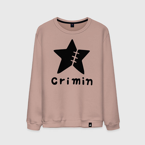 Мужской свитшот Crimin бренд One Piece / Пыльно-розовый – фото 1