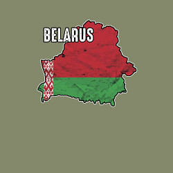 Свитшот хлопковый мужской Belarus Map, цвет: авокадо — фото 2