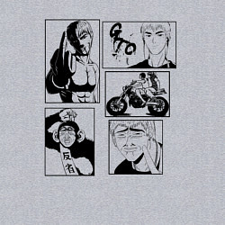 Свитшот хлопковый мужской GTO KL, цвет: меланж — фото 2