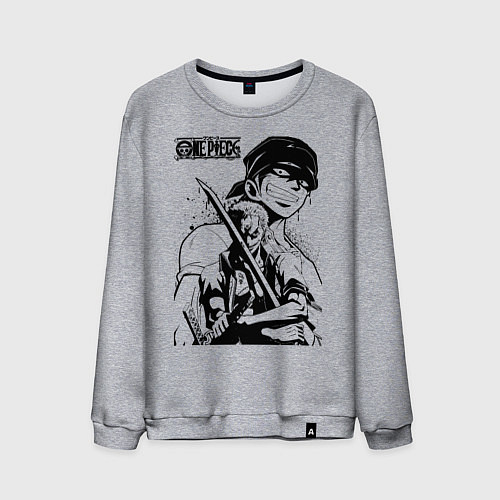 Мужской свитшот Ророноа Зоро One Piece / Меланж – фото 1