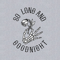 Свитшот хлопковый мужской So long and goodnight, цвет: меланж — фото 2