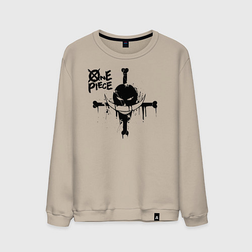 Мужской свитшот Пираты Белоуса One Piece / Миндальный – фото 1