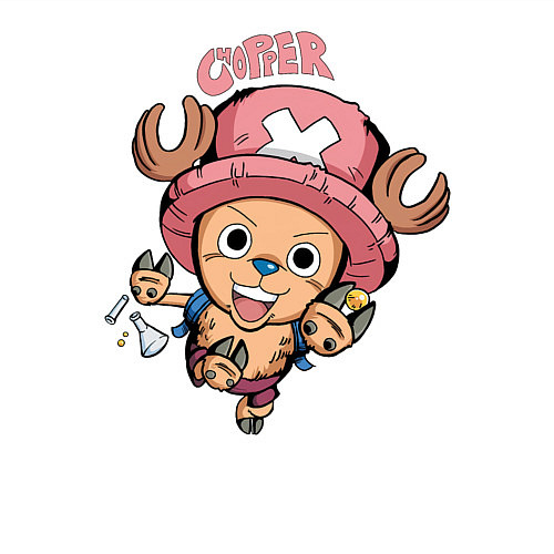 Мужской свитшот Тони Тони Чоппер One Piece / Белый – фото 3