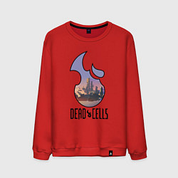 Мужской свитшот Dead Cells logo landscape