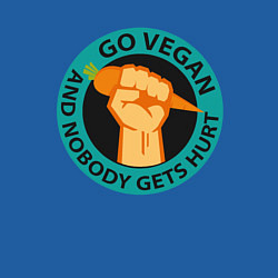 Свитшот хлопковый мужской Go Vegan, цвет: синий — фото 2