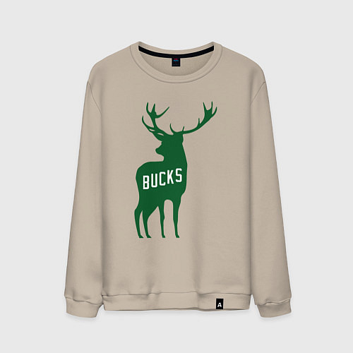 Мужской свитшот NBA - Bucks / Миндальный – фото 1