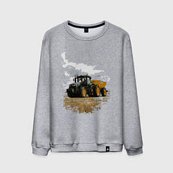 Свитшот хлопковый мужской JOHN DEERE I Джон Дир!, цвет: меланж