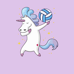 Свитшот хлопковый мужской Unicorn Volleyball, цвет: лаванда — фото 2