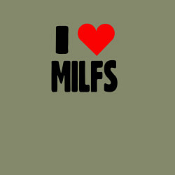 Свитшот хлопковый мужской Milf hunter, цвет: авокадо — фото 2