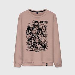 Мужской свитшот Персонажи Ван-Пис Большой куш