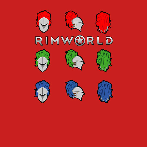 Мужской свитшот RimWorld римворлд / Красный – фото 3