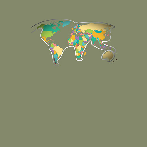 Мужской свитшот World Cat / Авокадо – фото 3