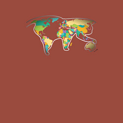 Свитшот хлопковый мужской World Cat, цвет: кирпичный — фото 2