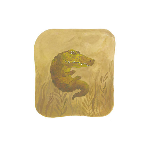 Мужской свитшот Крокодильчик / Белый – фото 3